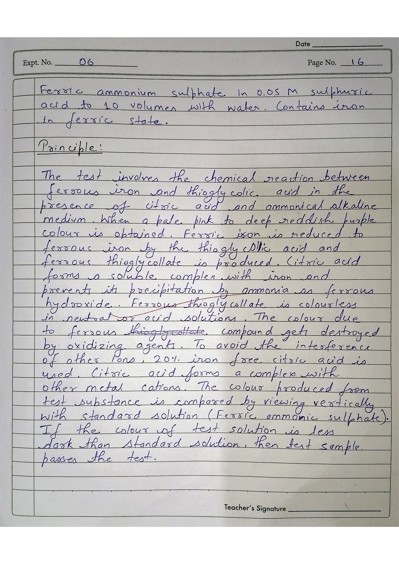 Pharmaceutical Chemistry Practical